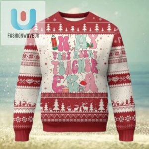 In My Very Merry Teacher Era Xmas Groovy Christmas Ugly Christmas Sweater fashionwaveus 1 1