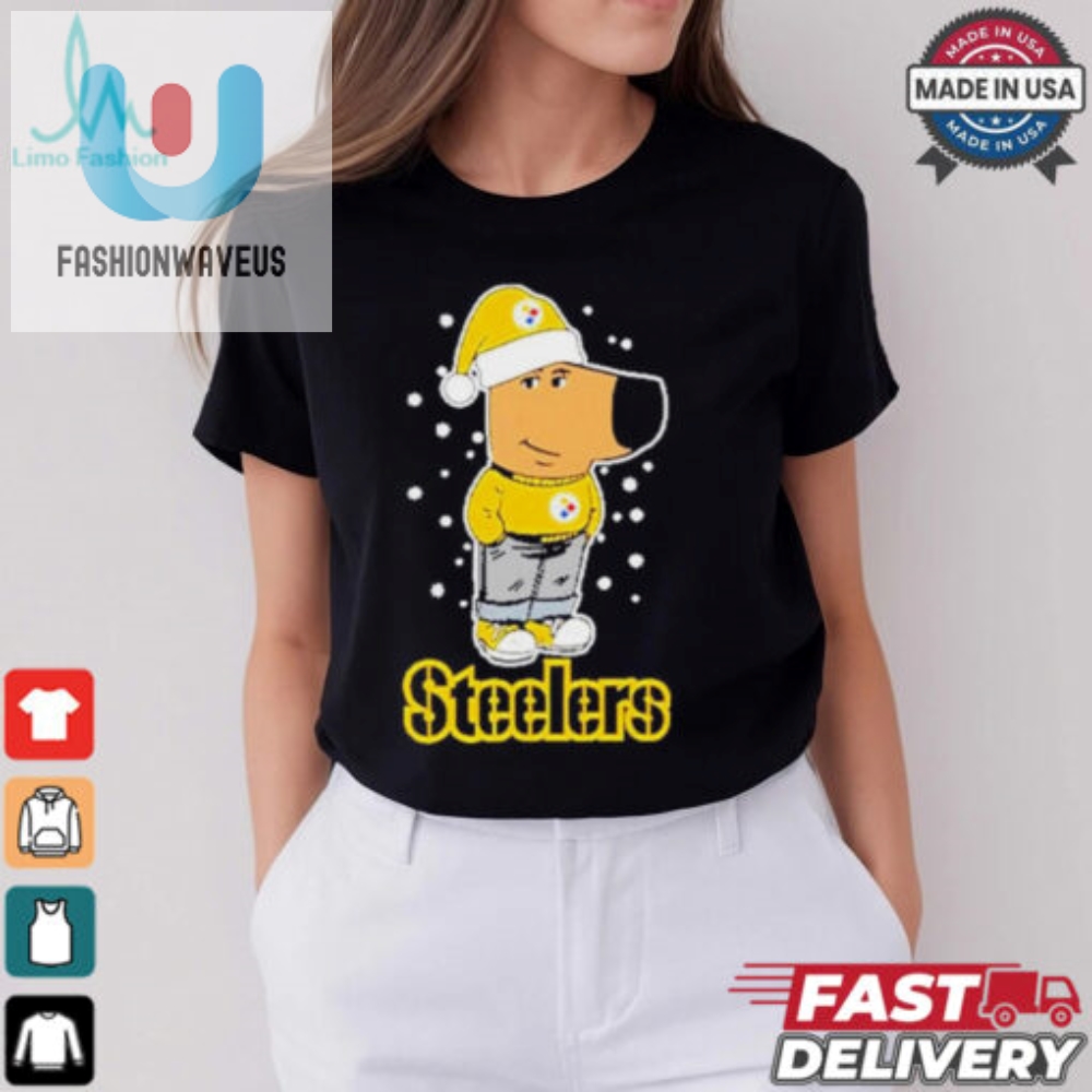 Chill Guy Wear Pittsburgh Steelers Christmas Shirt 