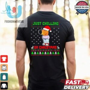 Chill Guy Just Chilling On Christmas Ugly Shirt fashionwaveus 1 2