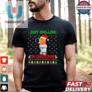 Chill Guy Just Chilling On Christmas Ugly Shirt fashionwaveus 1 3