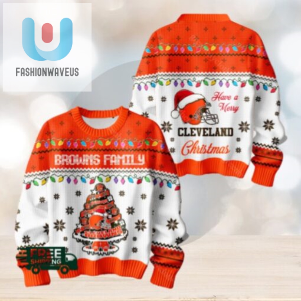 Cleveland Browns Family Ugly Christmas Sweater 