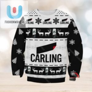 Carling Beer Ugly Christmas Sweater fashionwaveus 1 1