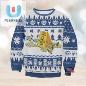 Busch Light X Rick Ugly Christmas Sweater fashionwaveus 1 1