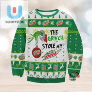 The Grinch Stole Mountain Dew Ugly Christmas Sweater fashionwaveus 1 1