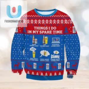 Coors Light Thing I Do In My Spare Time Ugly Christmas Sweater fashionwaveus 1 1