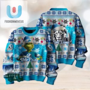 The Grinch X Detroit Lions One Pride Christmas Ugly Sweater fashionwaveus 1 1