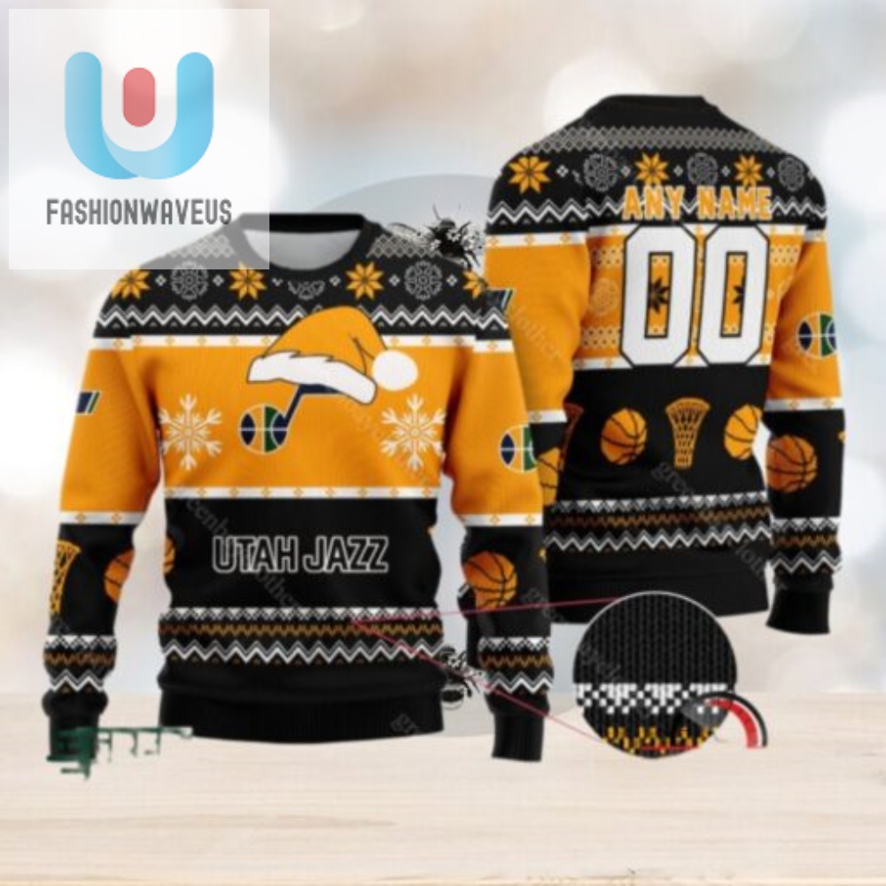 Nba Utah Jazz Personalized Christmas Ugly Sweater 