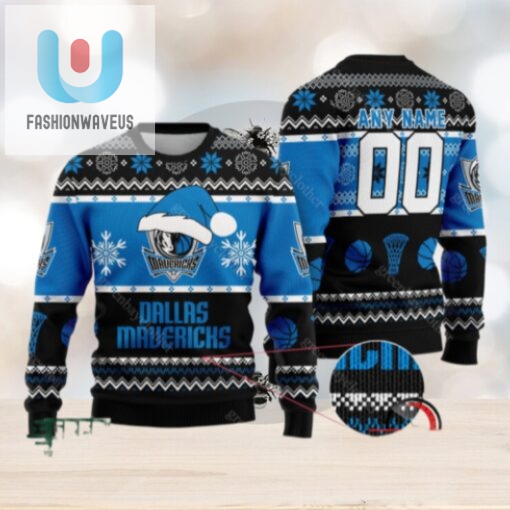 Nba Dallas Mavericks Personalized Christmas Ugly Sweater 