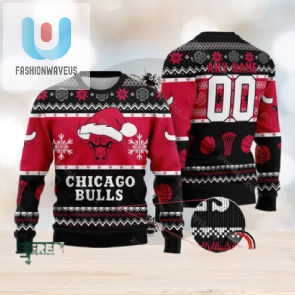 Nba Chicago Bulls Personalized Christmas Ugly Sweater 