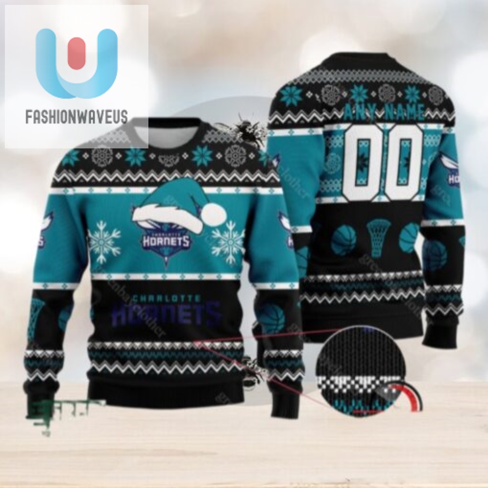 Nba Charlotte Hornets Personalized Christmas Ugly Sweater 