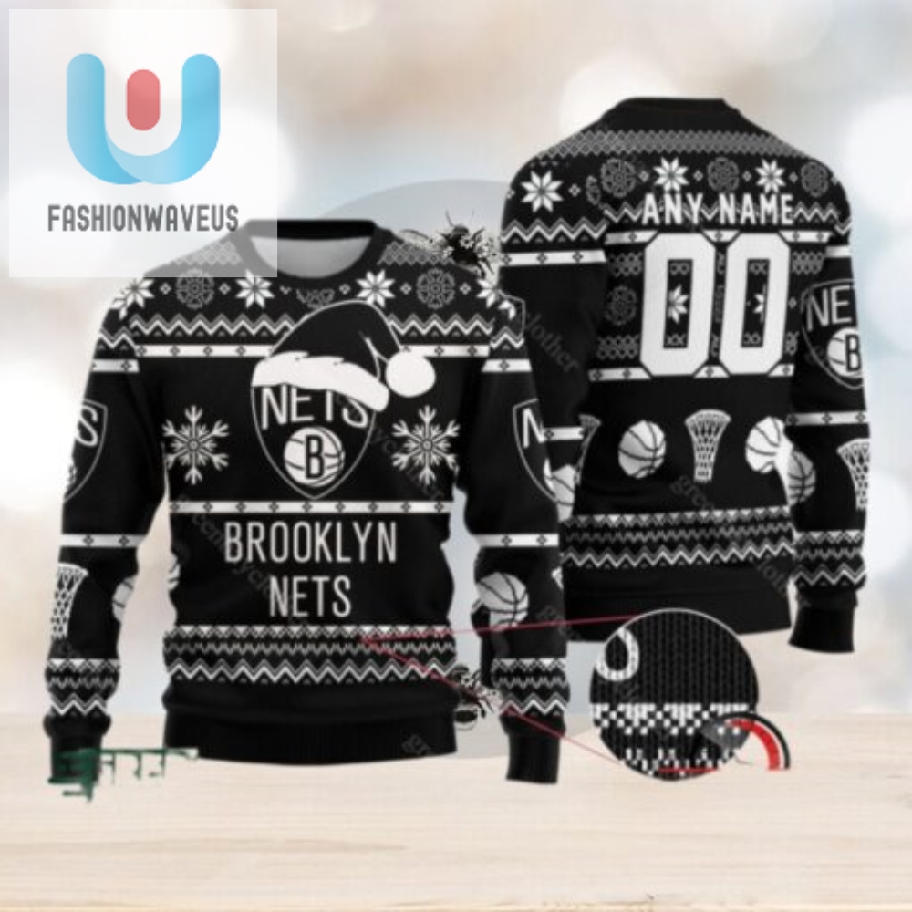 Nba Brooklyn Nets Personalized Christmas Ugly Sweater 