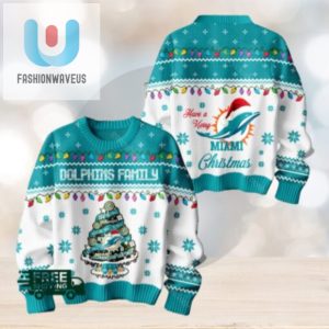 Miami Dolphins Family Ugly Christmas Sweater fashionwaveus 1 1