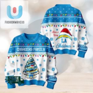 Los Angeles Chargers Family Ugly Christmas Sweater fashionwaveus 1 1