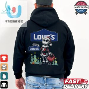 Santa Jack Skellington Lowes Logo Merry Christmas 2024 Shirt fashionwaveus 1 3