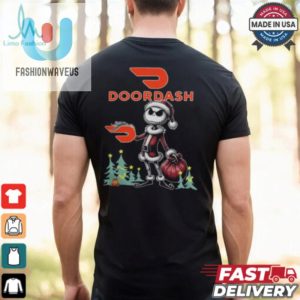 Santa Jack Skellington Doordash Logo Merry Christmas 2024 Shirt fashionwaveus 1 1