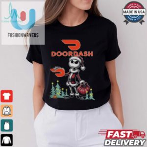 Santa Jack Skellington Doordash Logo Merry Christmas 2024 Shirt fashionwaveus 1 2