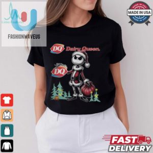 Santa Jack Skellington Dairy Queen Logo Merry Christmas 2024 Shirt fashionwaveus 1 2