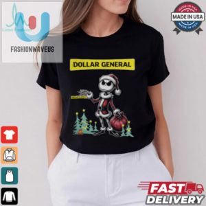 Santa Jack Skellington Dollar General Logo Merry Christmas 2024 Shirt fashionwaveus 1 2