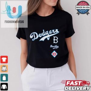 Brooklyn Dodgers Pro Standard Womens Retro Classic Cropped Boxy T Shirt fashionwaveus 1 2