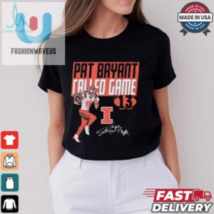 Pat Bryant Called Game Drop Illinois Fighting Illini Football Graphic Signature T Shirt fashionwaveus 1 2