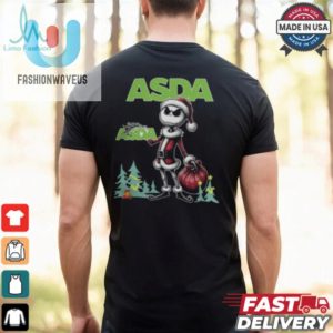 Santa Jack Skellington Asda Logo Merry Christmas 2024 Shirt fashionwaveus 1 1