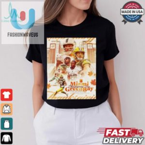 Nfl Miami Dolphins Vs Green Bay Packers On Thanksgiving Day Poster T Shirt fashionwaveus 1 2