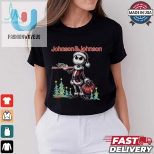 Santa Jack Skellington Johnson Johnson Logo Merry Christmas 2024 Shirt fashionwaveus 1 2