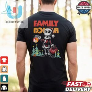 Santa Jack Skellington Family Dollar Logo Merry Christmas 2024 Shirt fashionwaveus 1 1