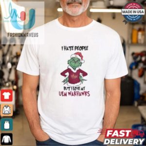 I Hate People But I Love My Ulm Warhawks Grinch Merry Christmas Shirt fashionwaveus 1 2