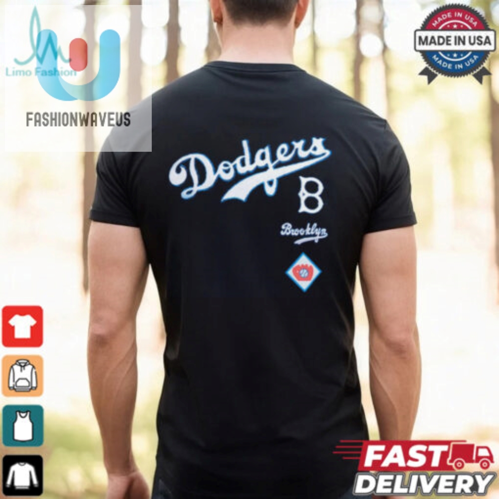 Brooklyn Dodgers Pro Standard Womens Retro Classic Cropped Boxy T Shirt 