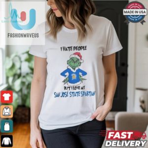 I Hate People But I Love My San Jose State Spartans Grinch Merry Christmas Shirt fashionwaveus 1 1