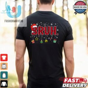 Bruh Funny Christmas Red Plaid Teens Boys Xmas Pajamas Christmas T Shirt fashionwaveus 1 3