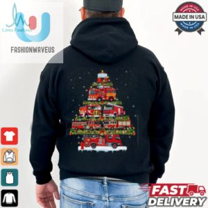 Fire Truck Xmas Lights Firefighter Fire Truck Christmas Tree Firefighter T Shirt fashionwaveus 1 1