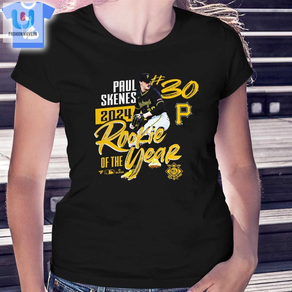 Paul Skenes Pittsburgh Pirates 2024 National League Rookie Of The Year Tshirt 